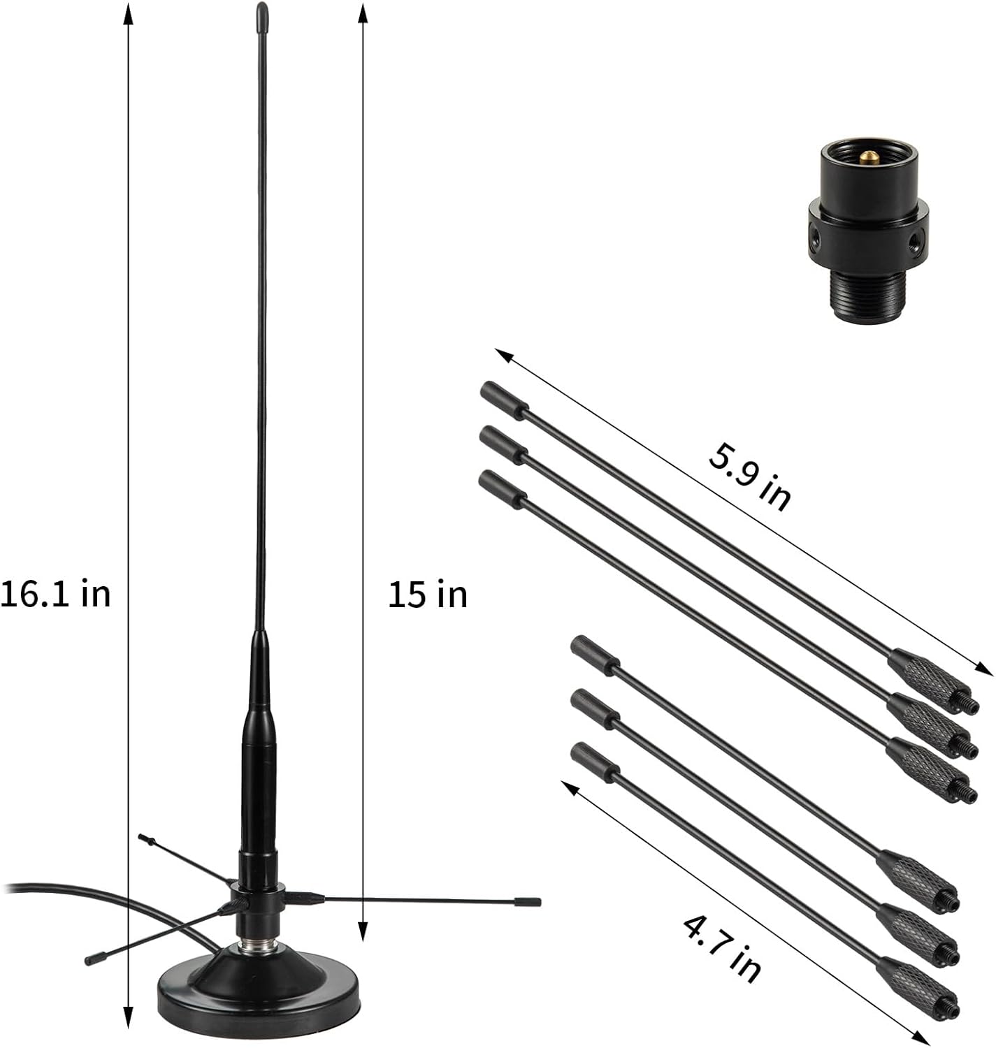 DUAL BAND WHIP ANTENNA WITH GROUND PLANE KIT online sellers dealers suppliers distributors in India Delhi